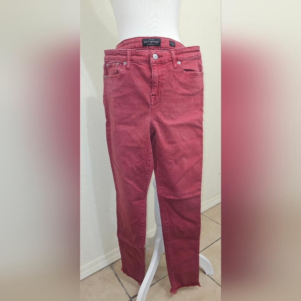 Lucky Brand Deep Red Denim Jeans